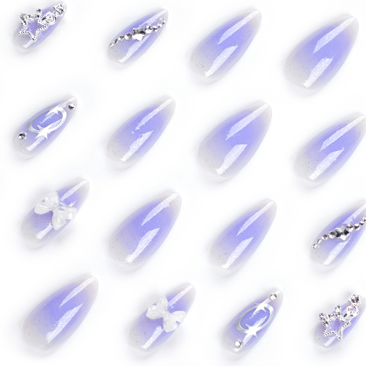 Starlight Purple Nails