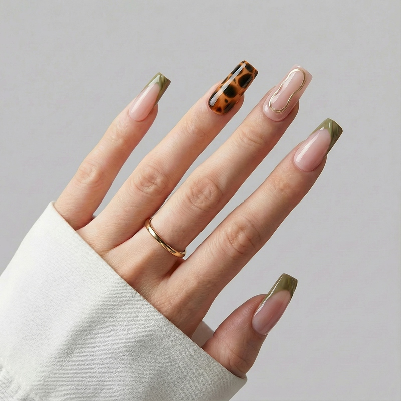 Wild Canvas Multicolor Nails