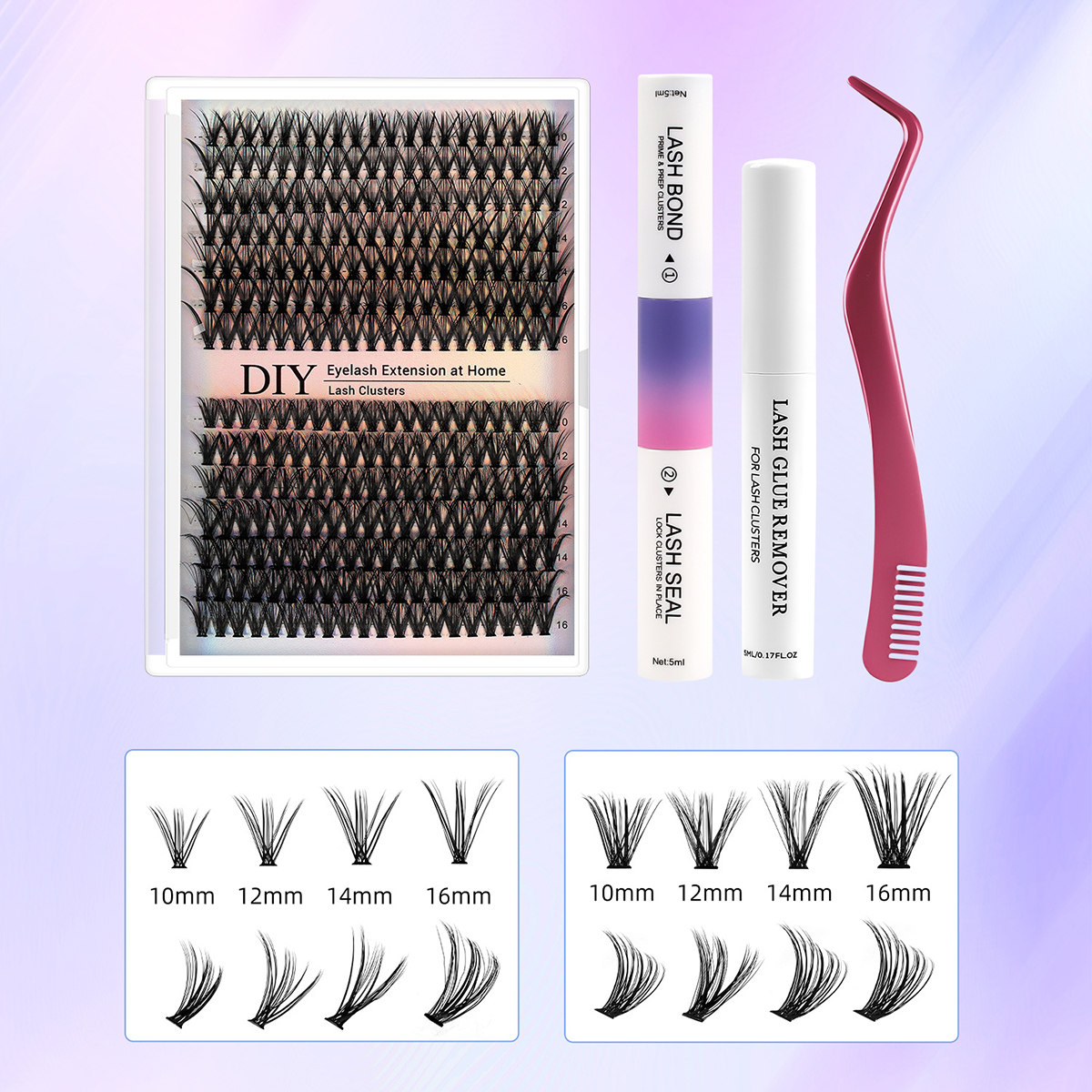 Velvet Veil Segmented Natural Eyelashes Set