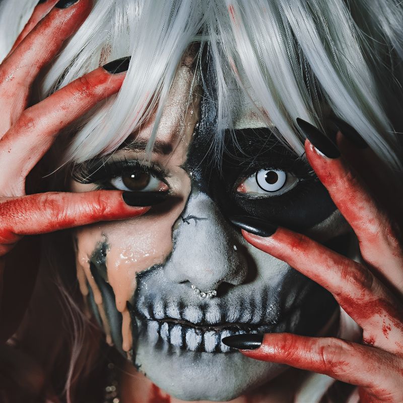 [US Warehouse] Circle White Costume Contact Lenses