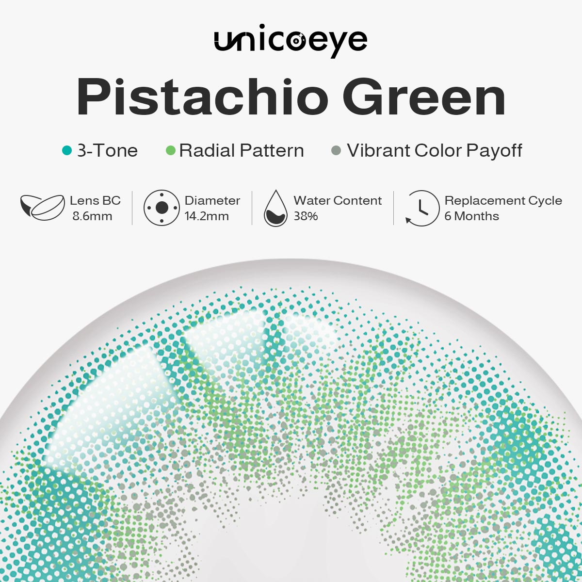 Pistachio Green 6 Months Contact Lenses