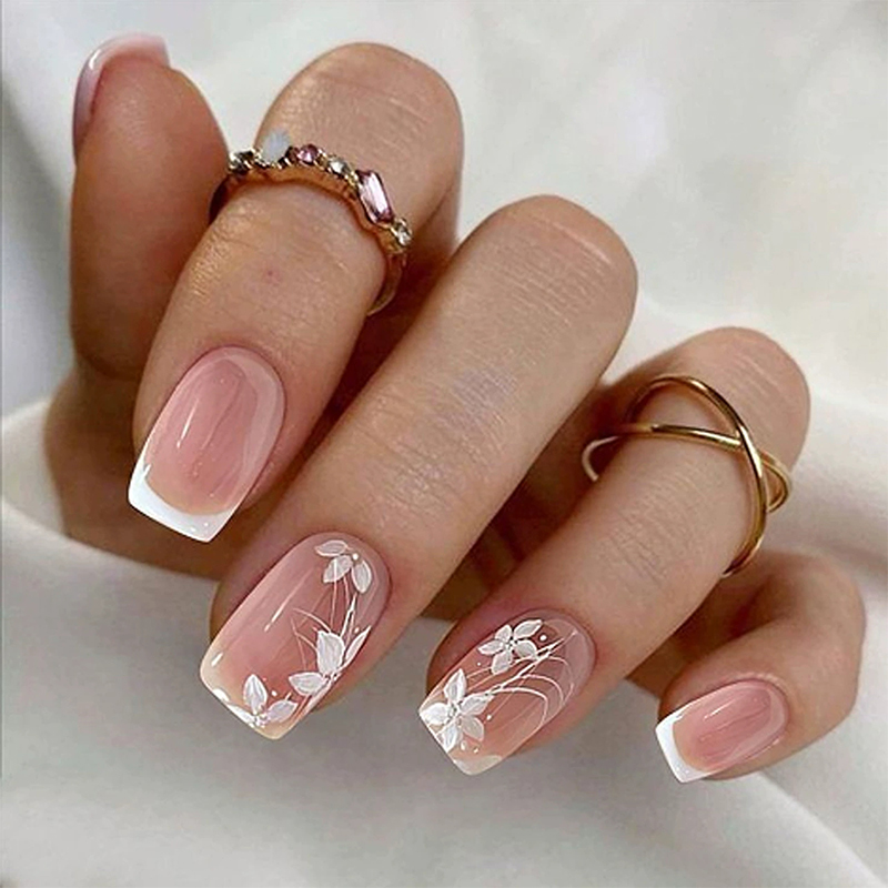 Blossom Pearl Pink Nails
