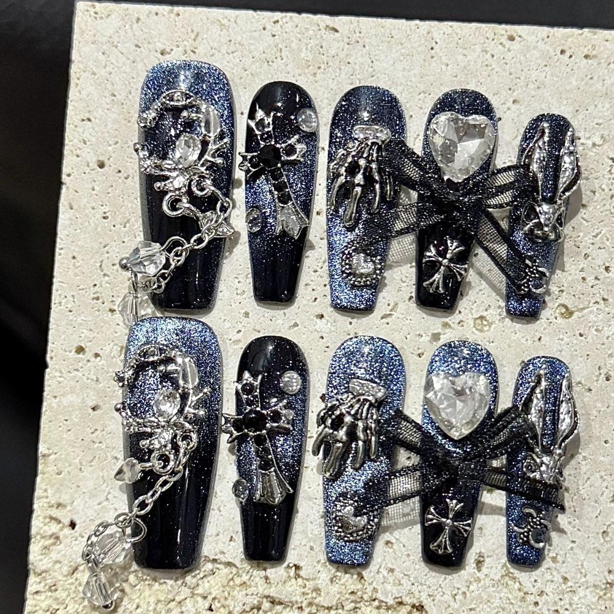 Punk Queen Black Nails