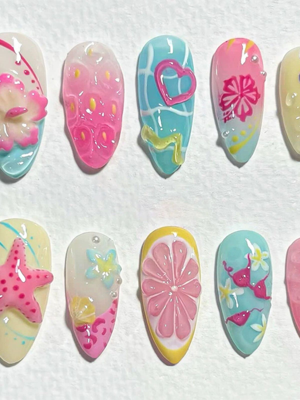 Vitamin Sea Multicolor Nails