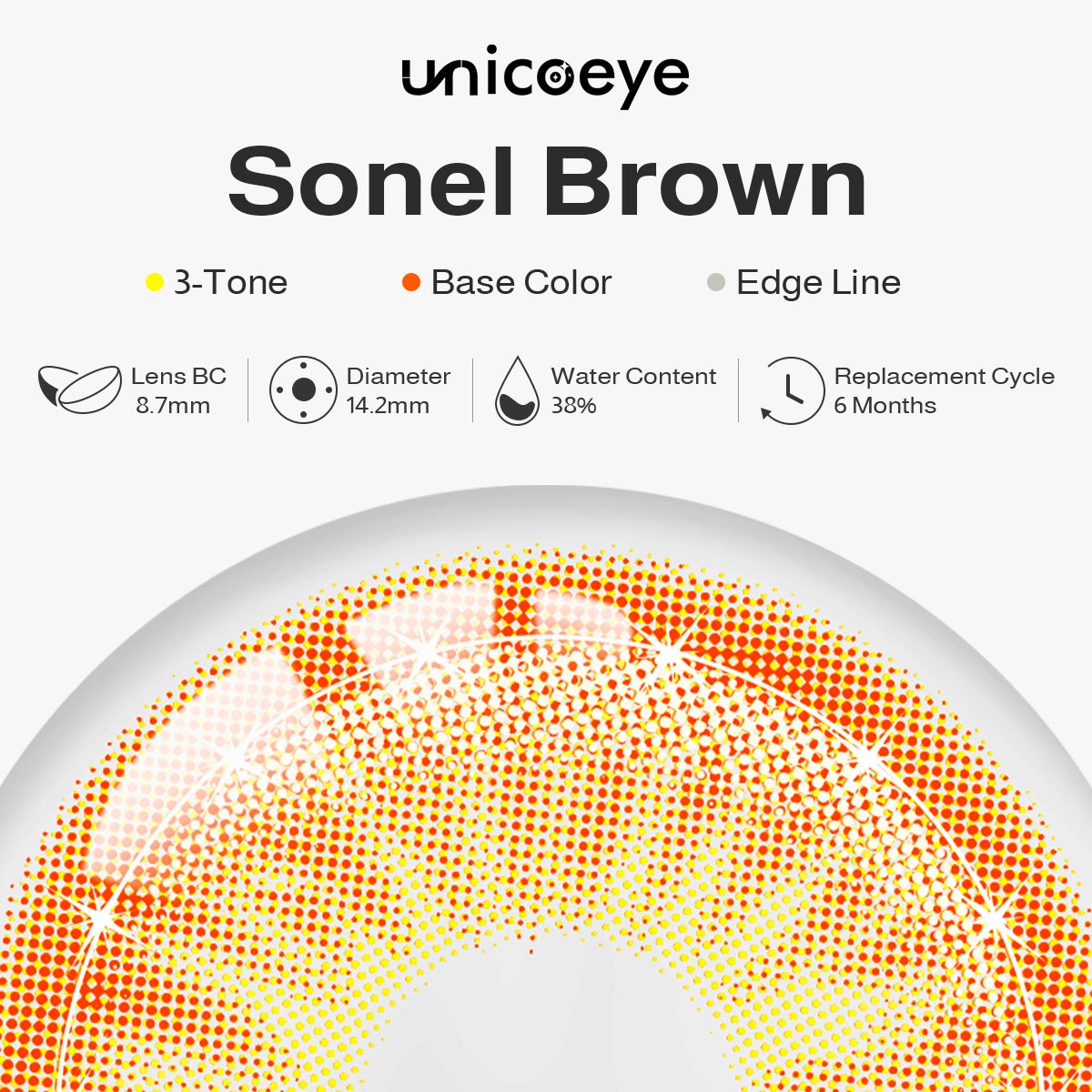 Sonel Brown 6 Months Contact Lenses