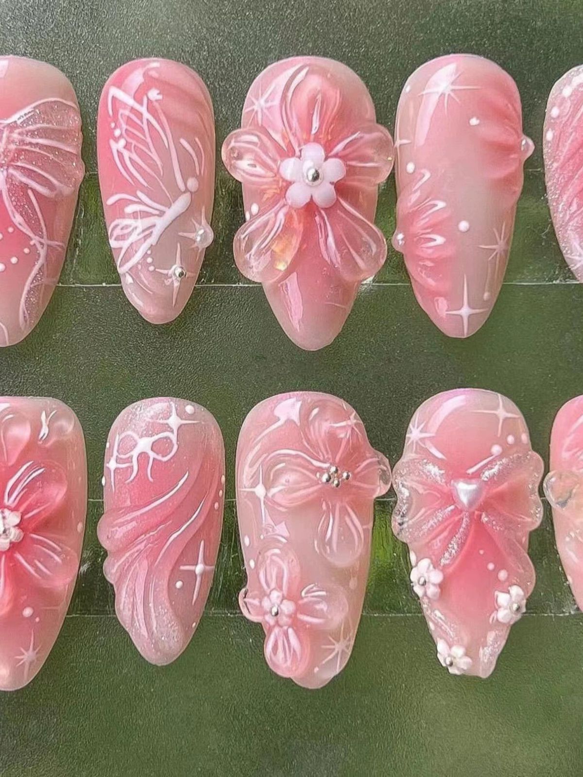 Rosy Dreams Pink Nails