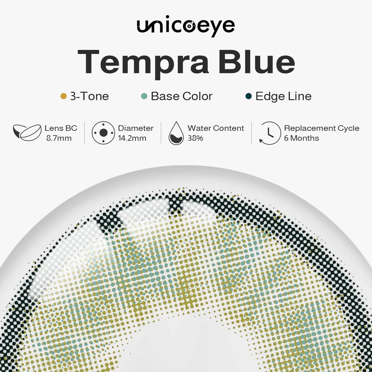 Tempra Blue 6 Months Contact Lenses