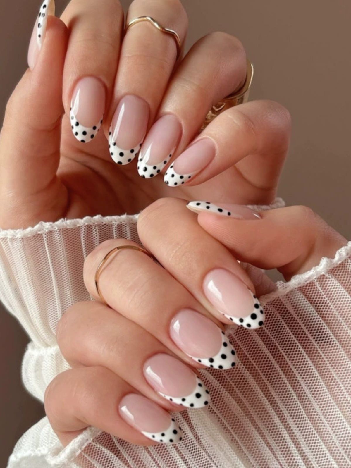 Dotted Darling Pink Nails