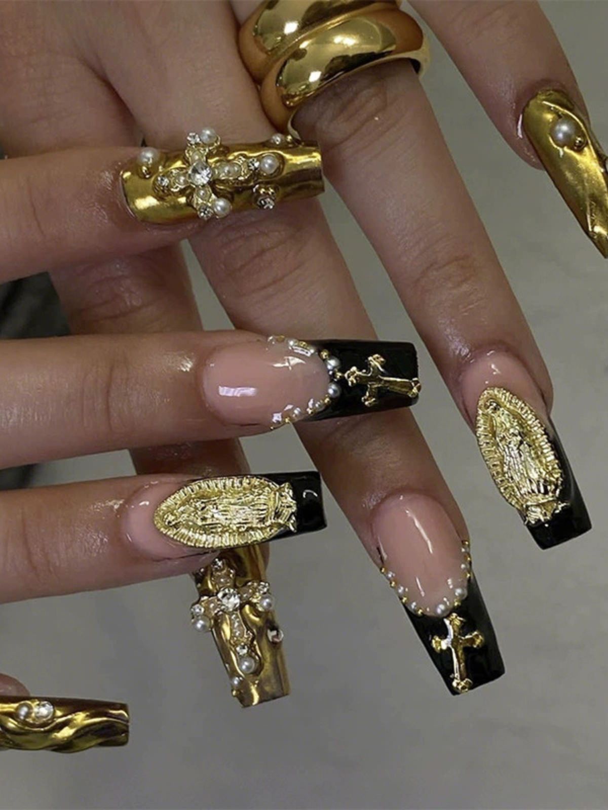 Sacred Shine Gold Nails