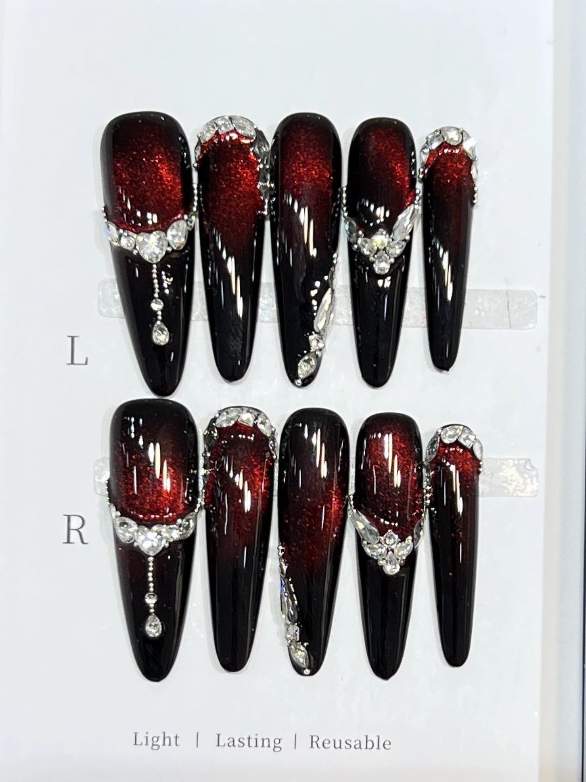 Burgundy Belle Red Nails