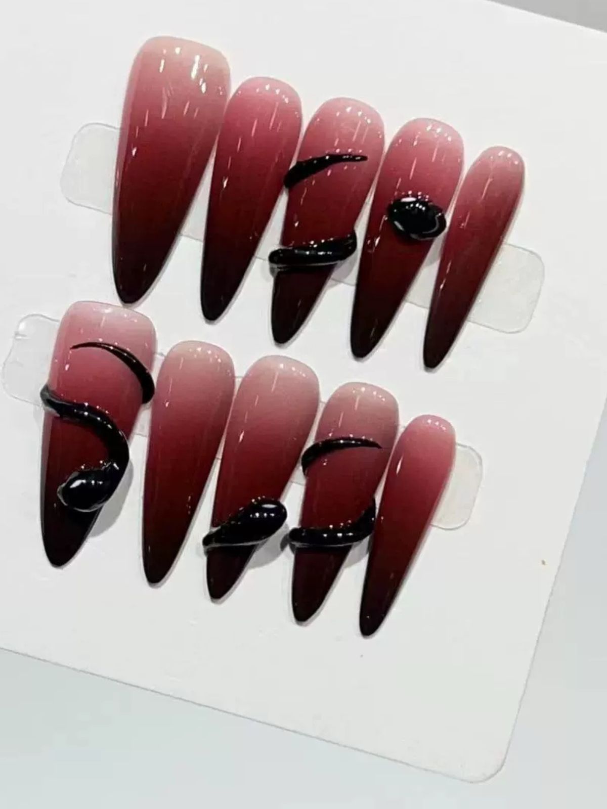 Viper Chic Red Nails