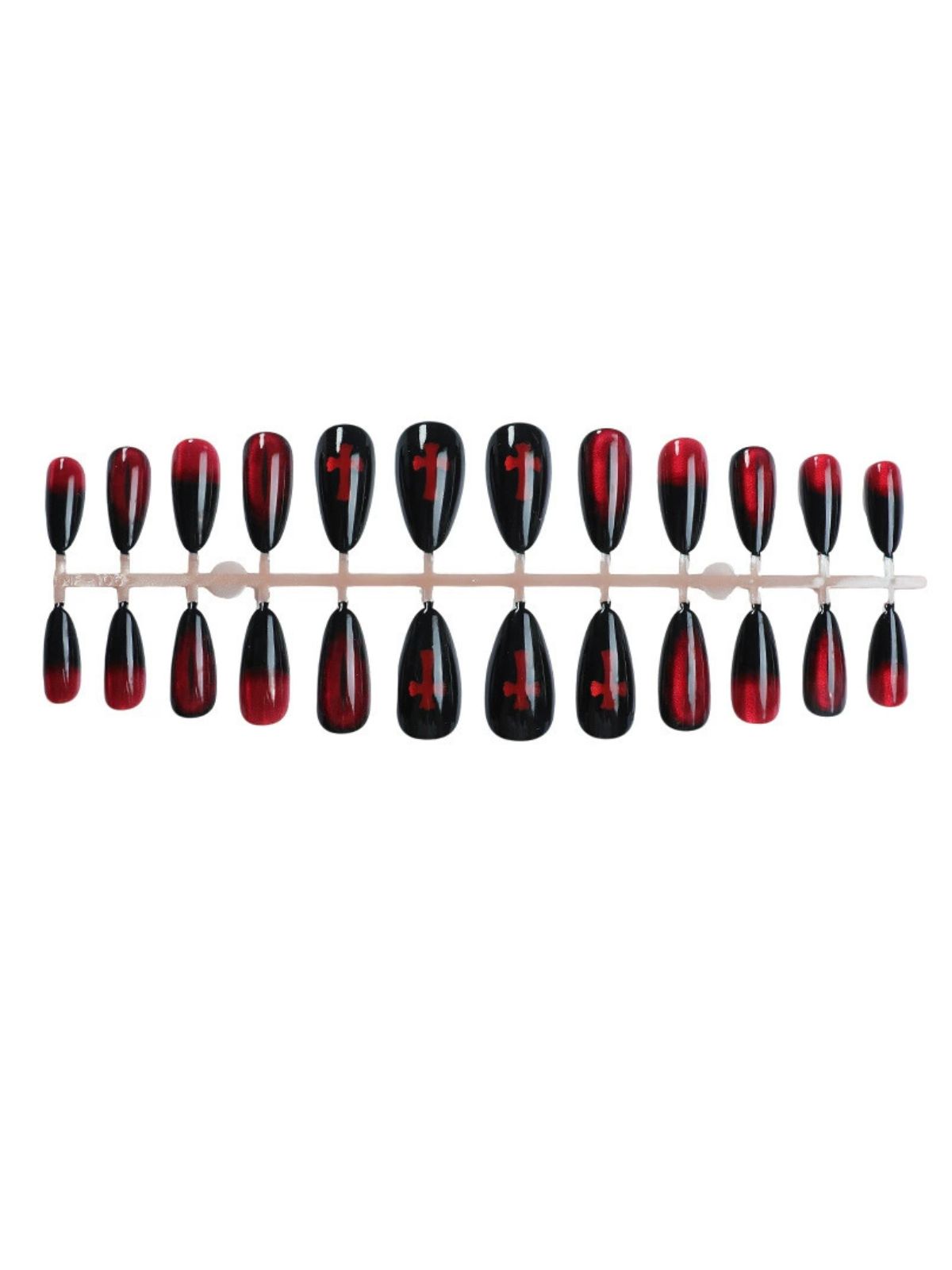 Dark Mystique Red Nails