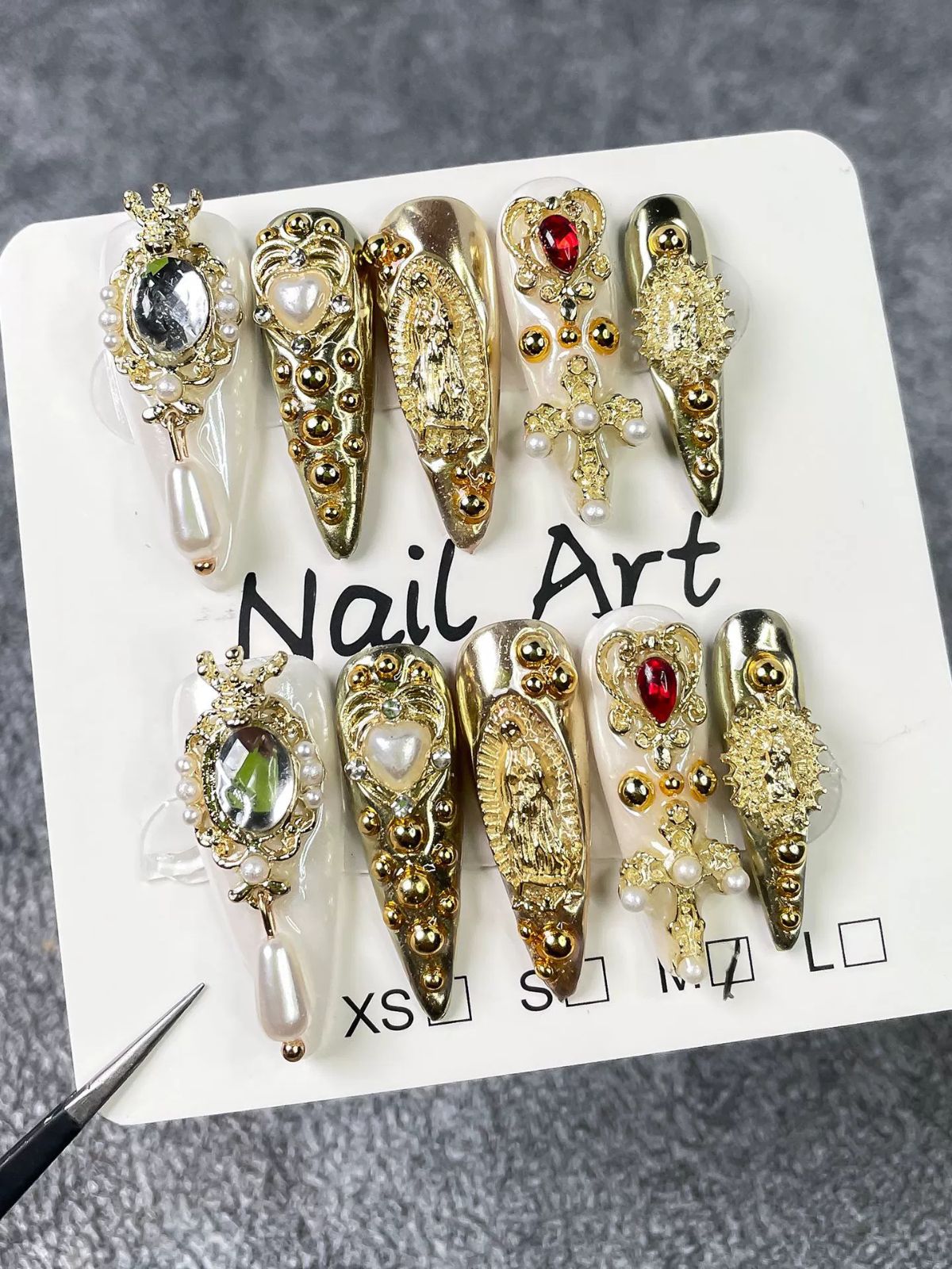 Gilded Belle Gold Nails