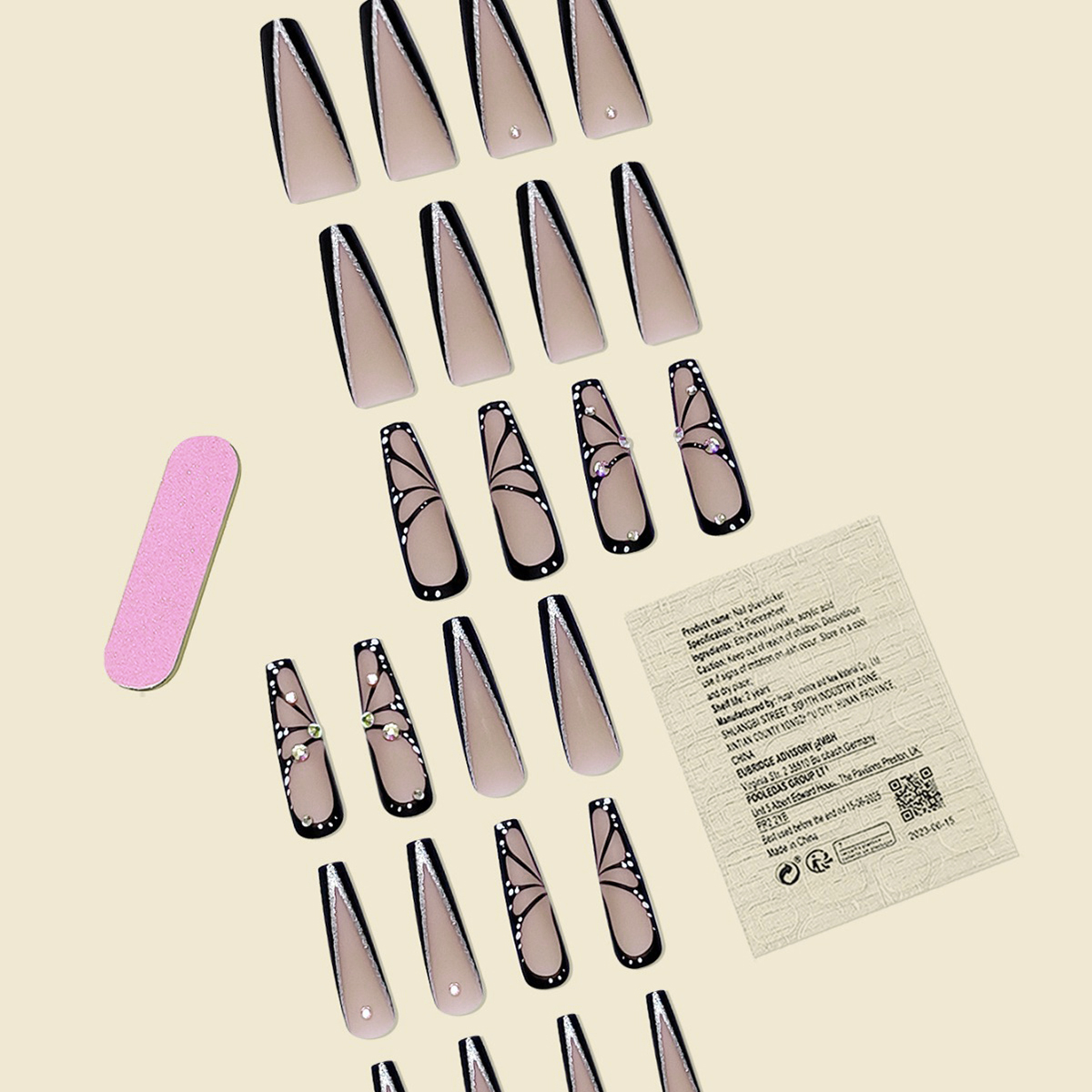 Raven Trim Purple Nails