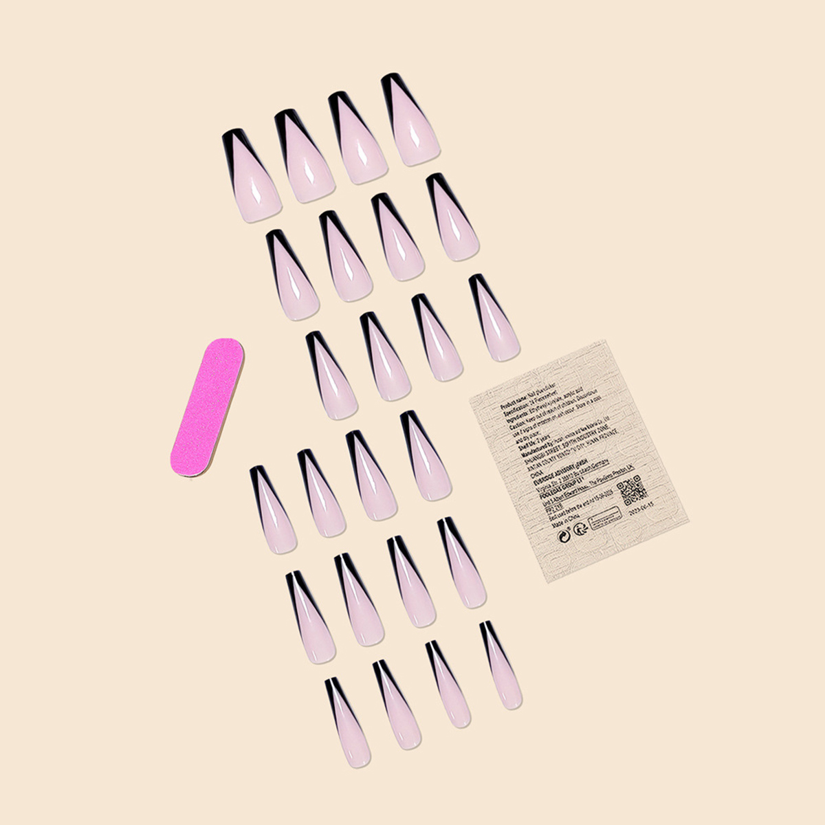 Gothic Outline Black Nails