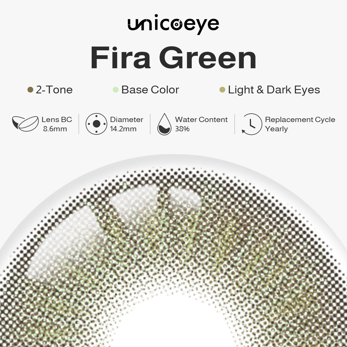Fira Green Yearly Contact Lenses