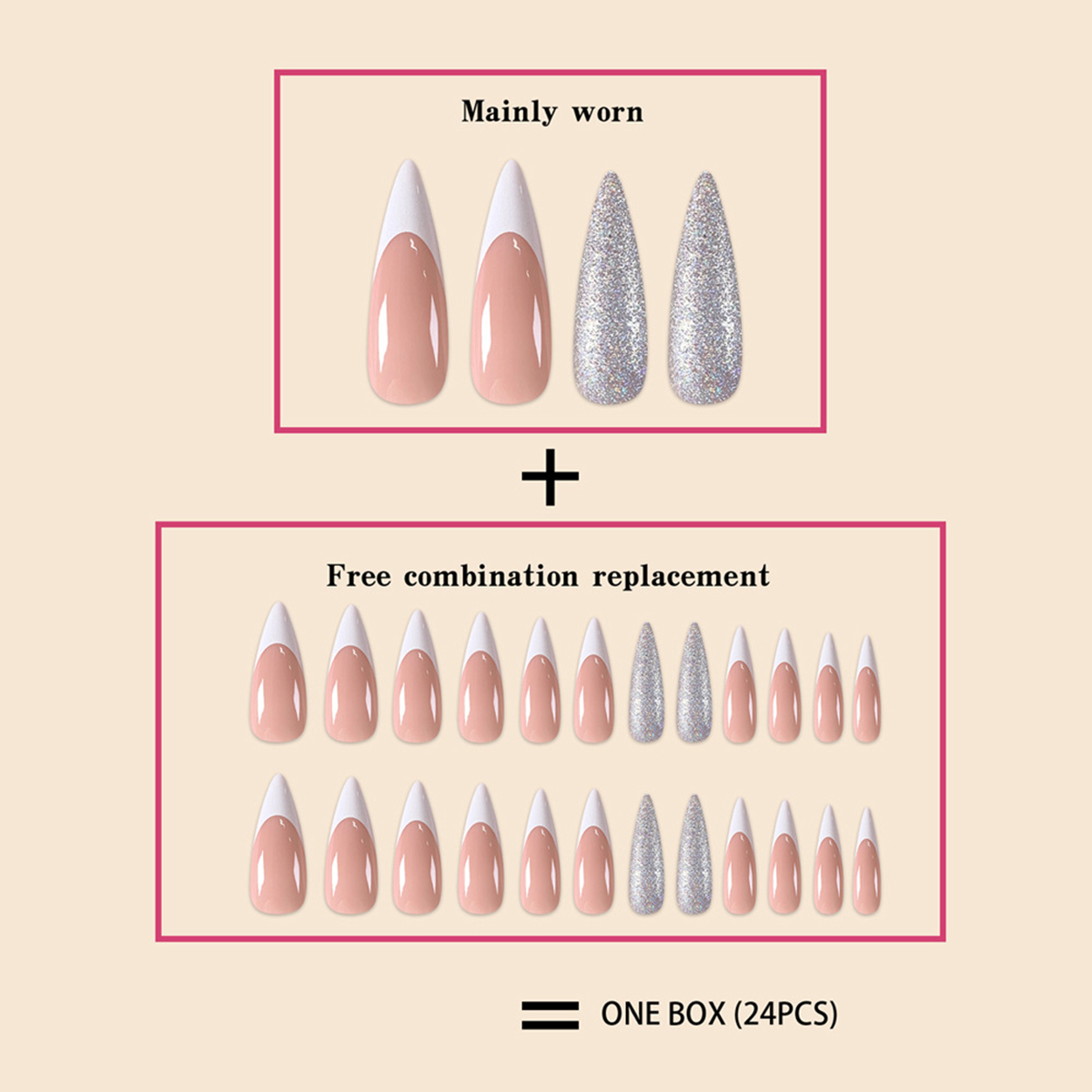 Fairy Dust Pink Nails