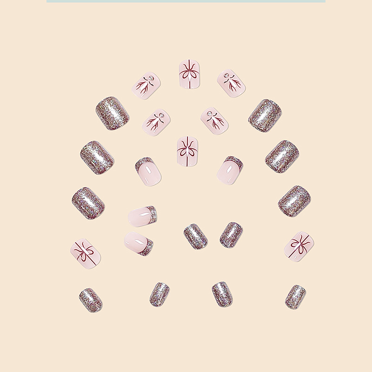 Gilded Spritz Champagne Nails