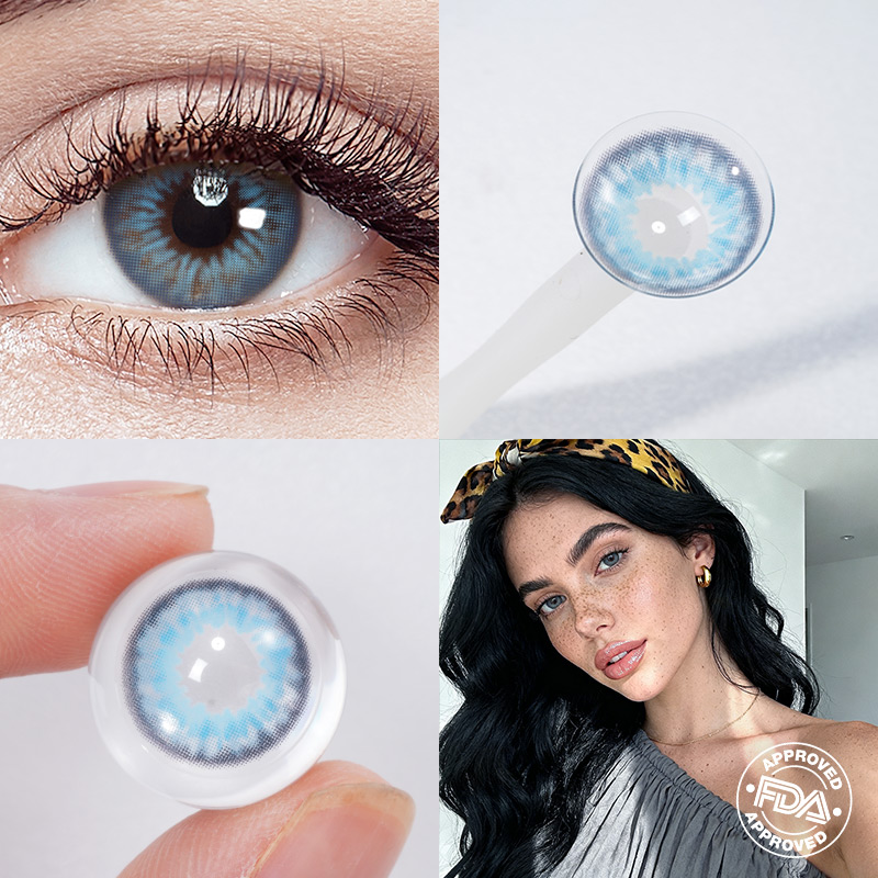 Kiwi Blue 6 Months Contact Lenses | 2 Pcs