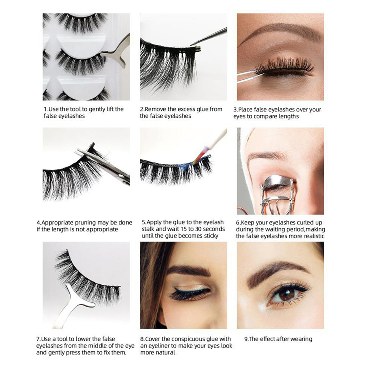 La Diva 1 Pair Natural Lashes