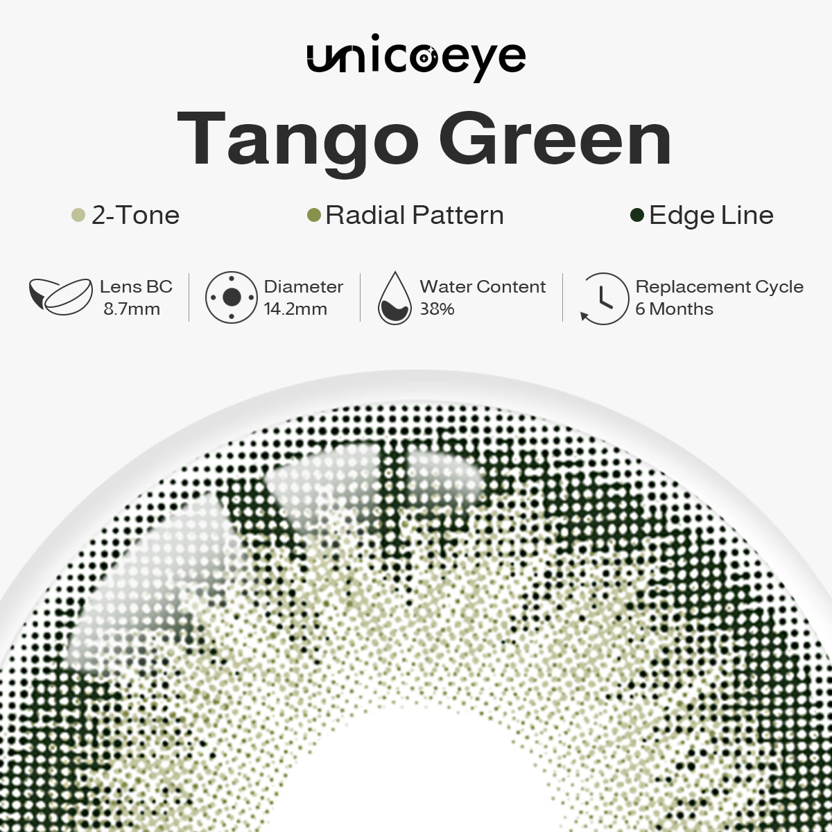 Tango Green 6 Months Contact Lenses