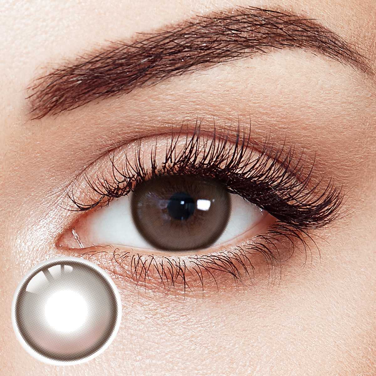 Amber Vortex Brown 6 Months Contact Lenses | 2 Pcs