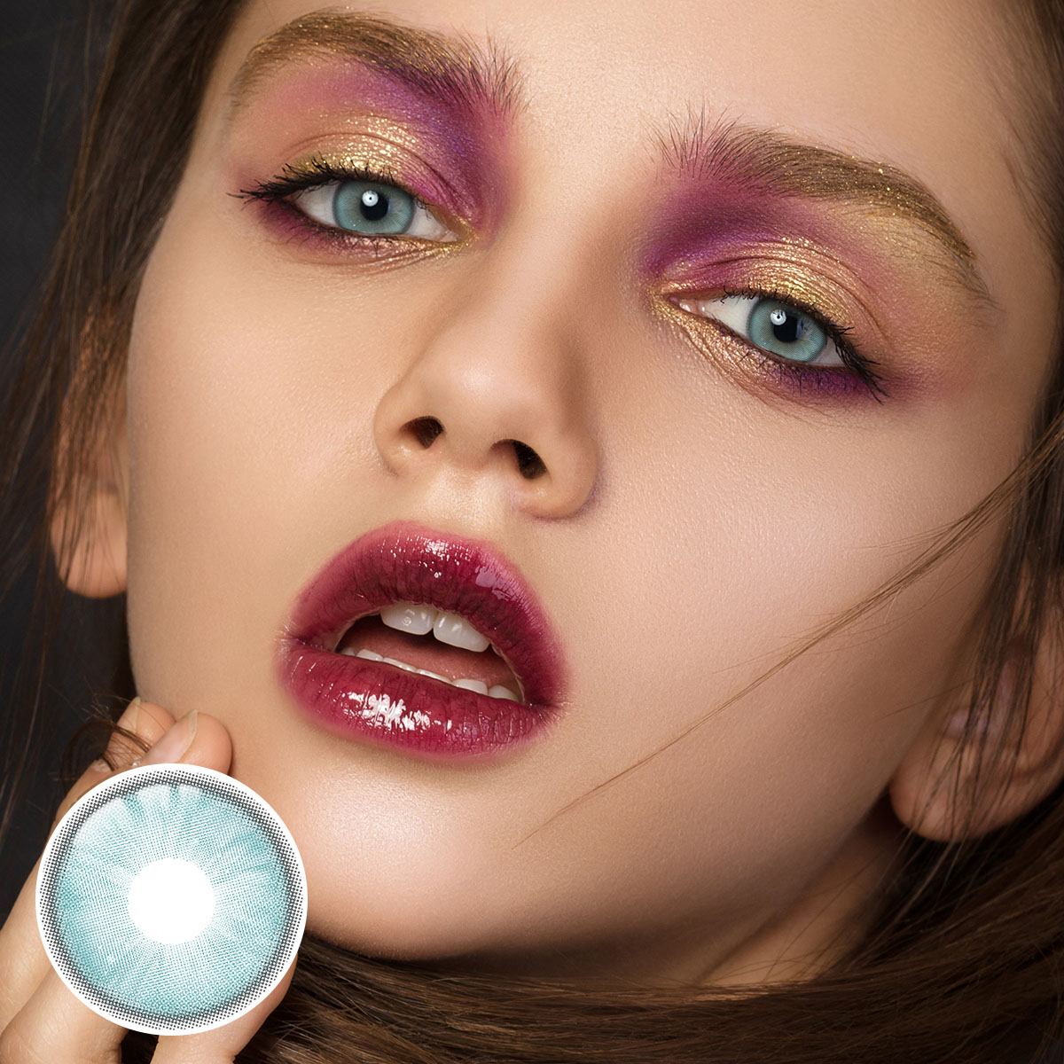 Lemon Pie Green Prescription Yearly Contact Lenses