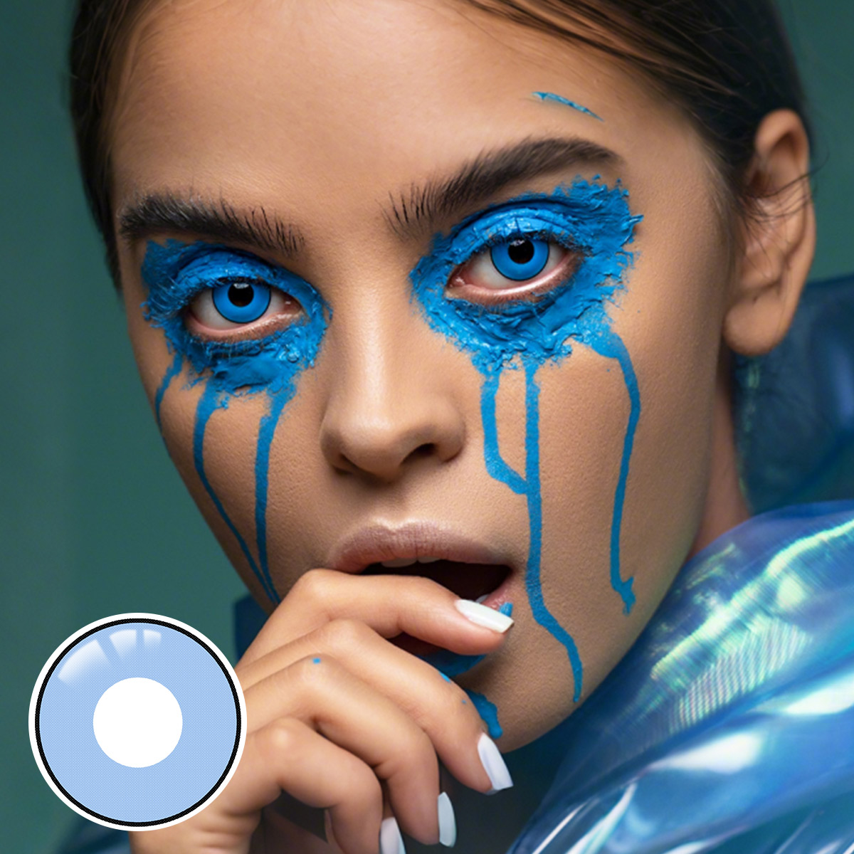 Manson Blue Costume Yearly Contact Lenses