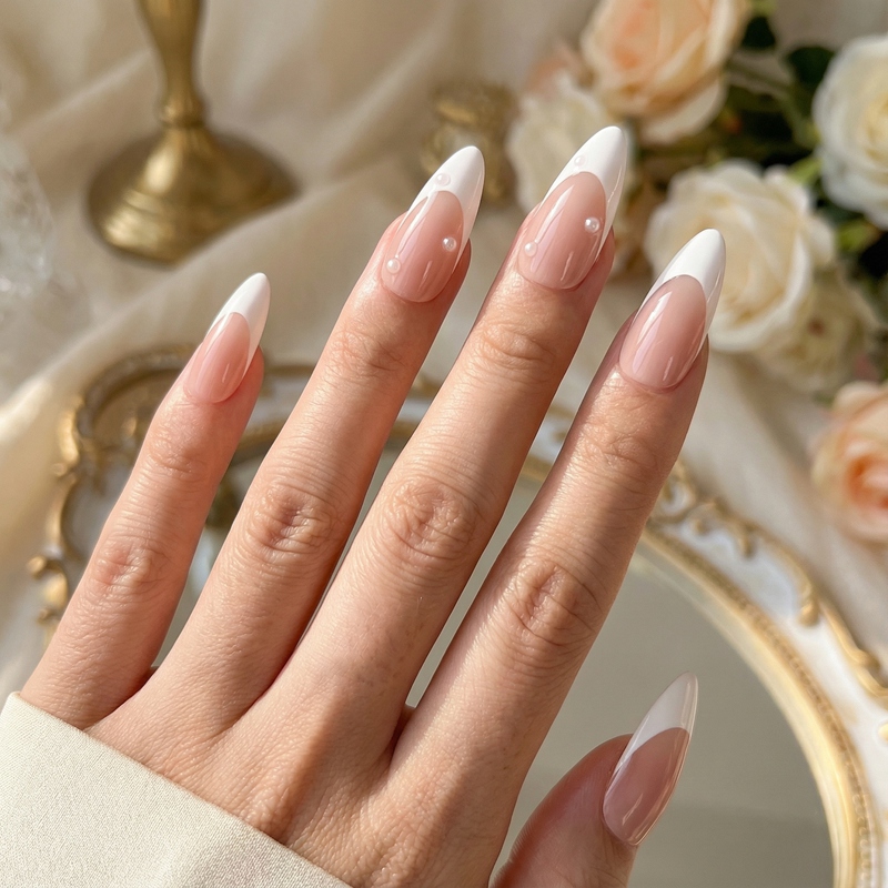 Ivory Lustre White Nails