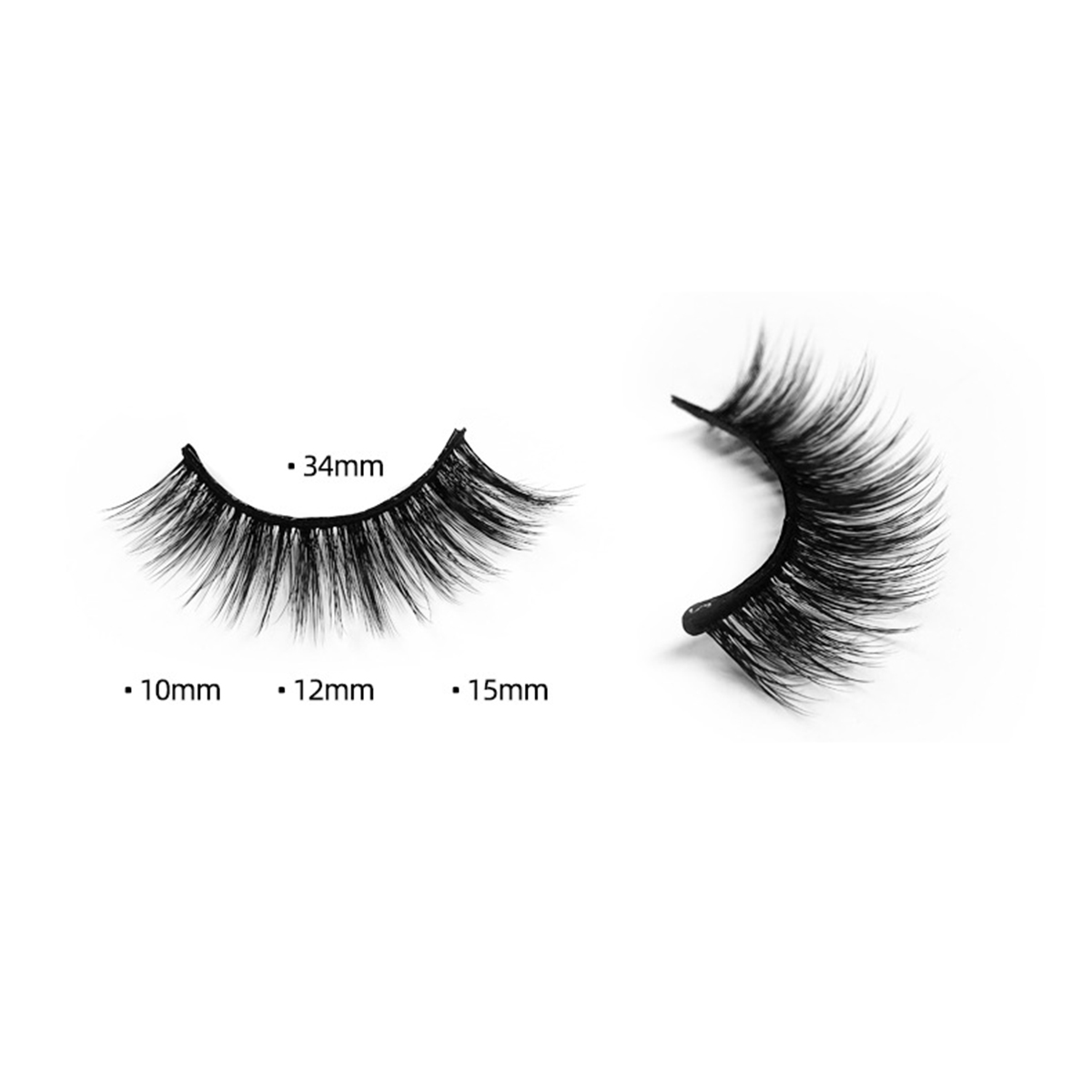 Country and Western 3 Pairs Natural Lashes