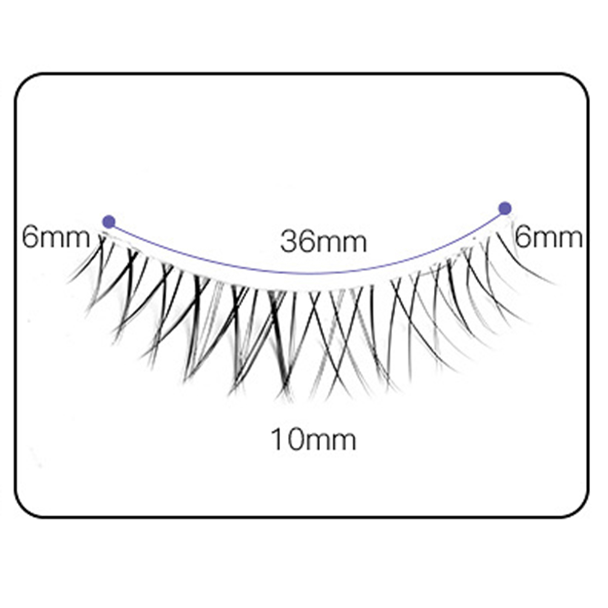 Starry NightfallⅡ 3 Pairs Natural Lashes