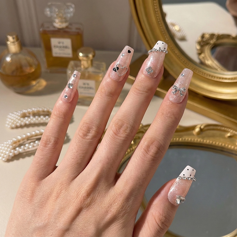 Jewel Blush Misty Rose Nails