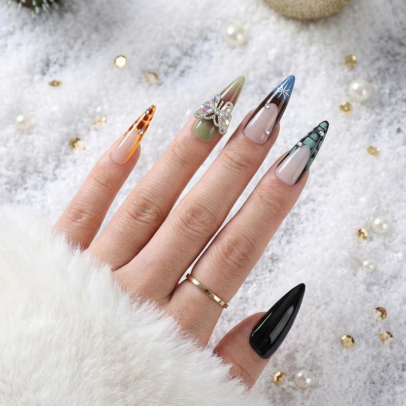 Flutterfly Fantasia Multicolor Nails