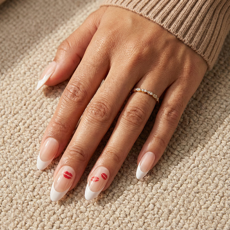 Flirty Lip Blush Pink Nails