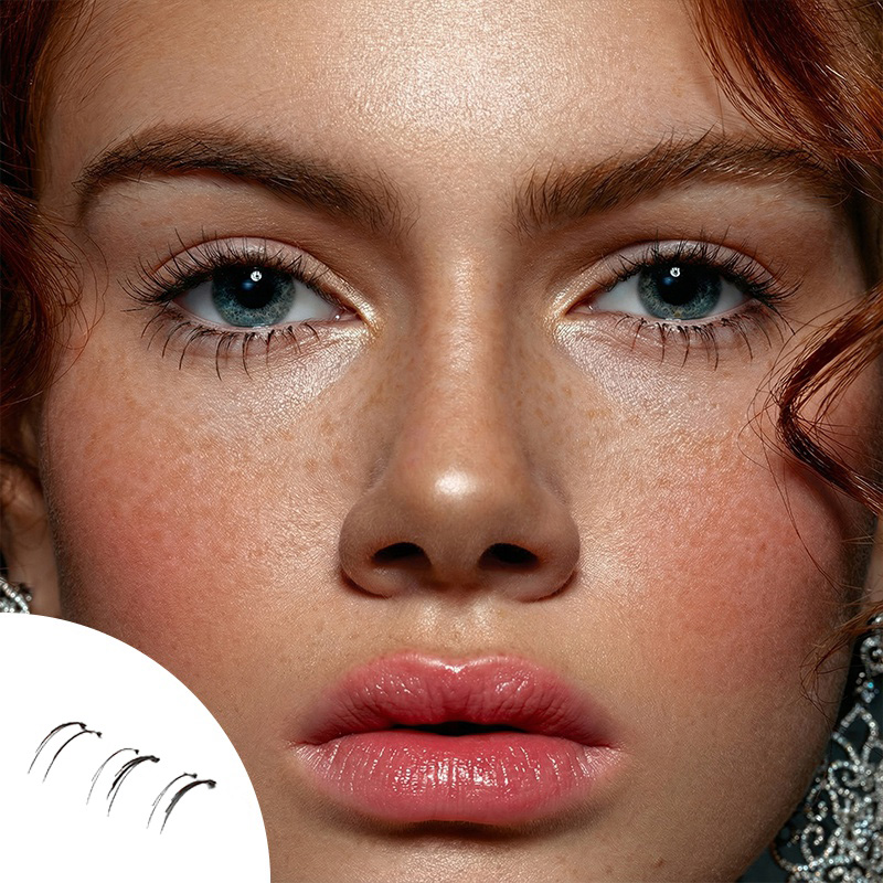 Carmen 3 Rows Segmented Natural Glue-on Lower Lashes