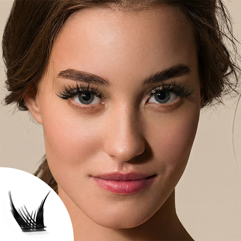 Sage Bloom Segmented Natural Glue-on Lashes