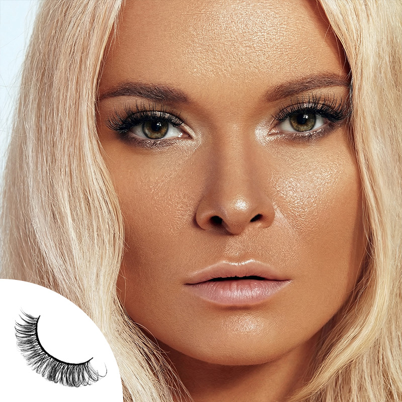 Mood Matrix 10 Pairs Natural Glue-on Lashes