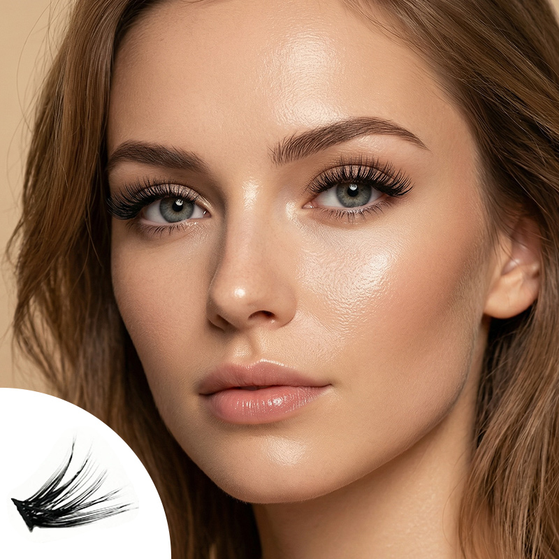 Whisper Silk Segmented Natural Glue-on Lashes