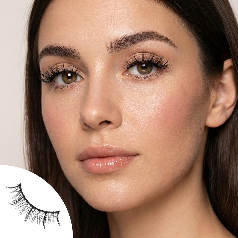 Coral Myth 10 Pairs Natural Glue-on Lashes