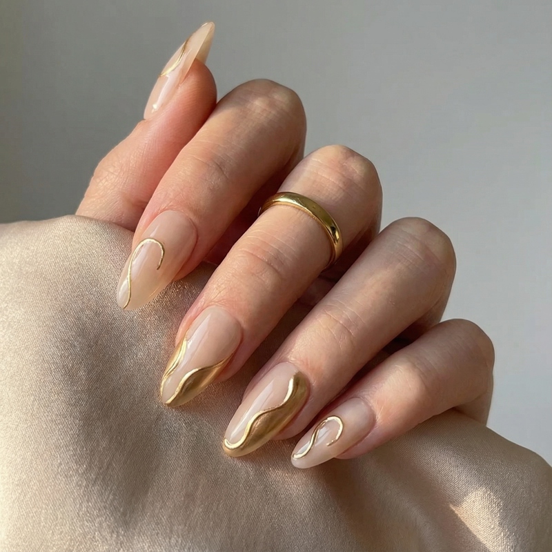 Midas Touch Gold Nails