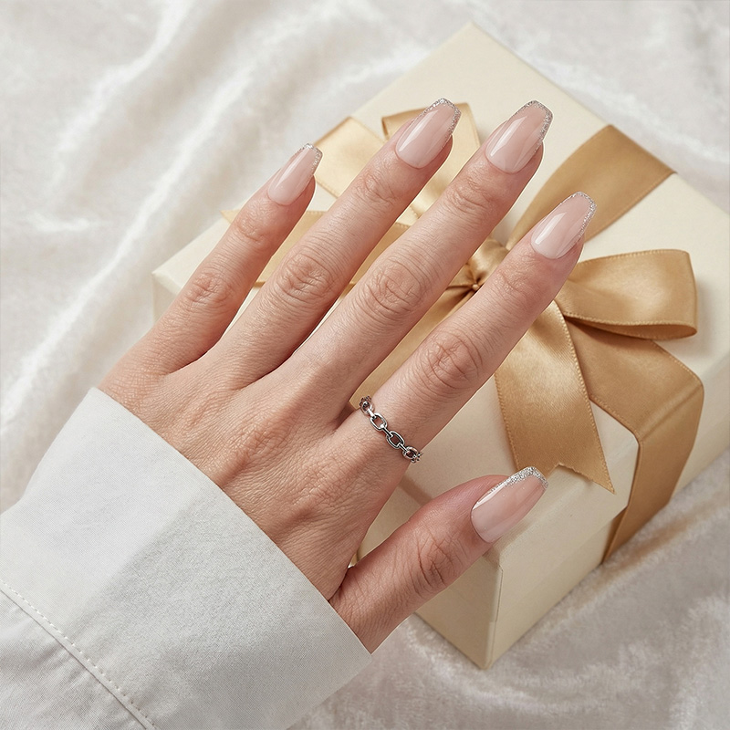 Blush Whisper Pink Nails