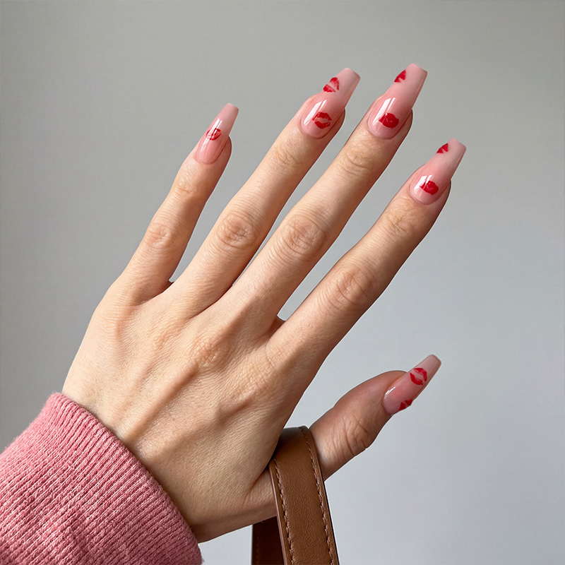 Rosy Kisses Pink Nails