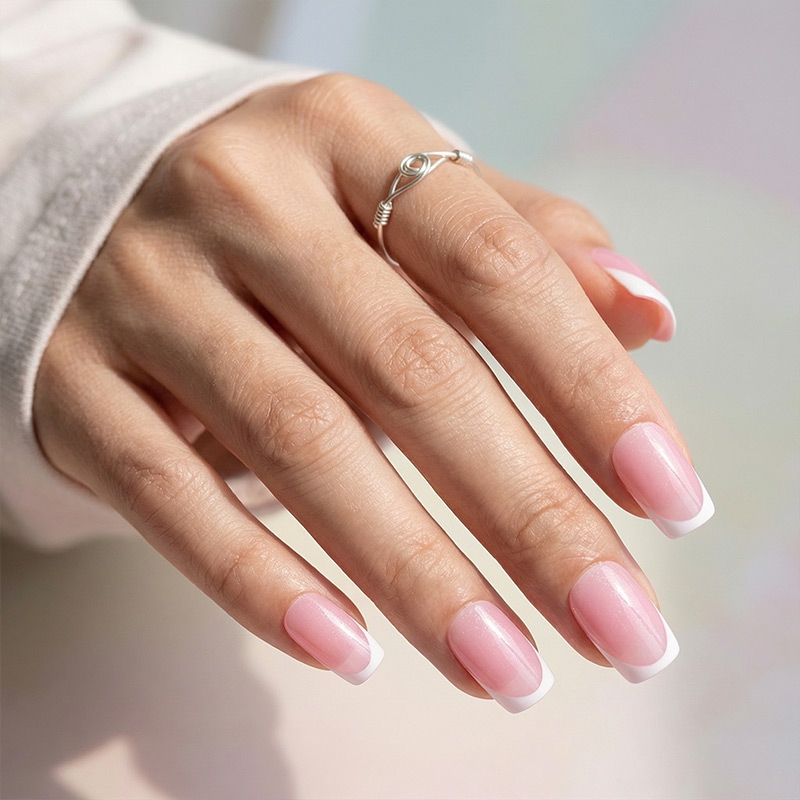 Timeless Pearl Pink Nails