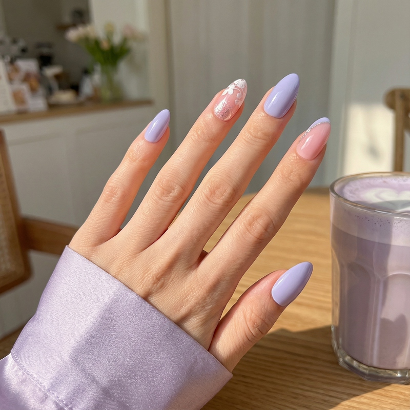 Lilac Heaven Lavender Nails