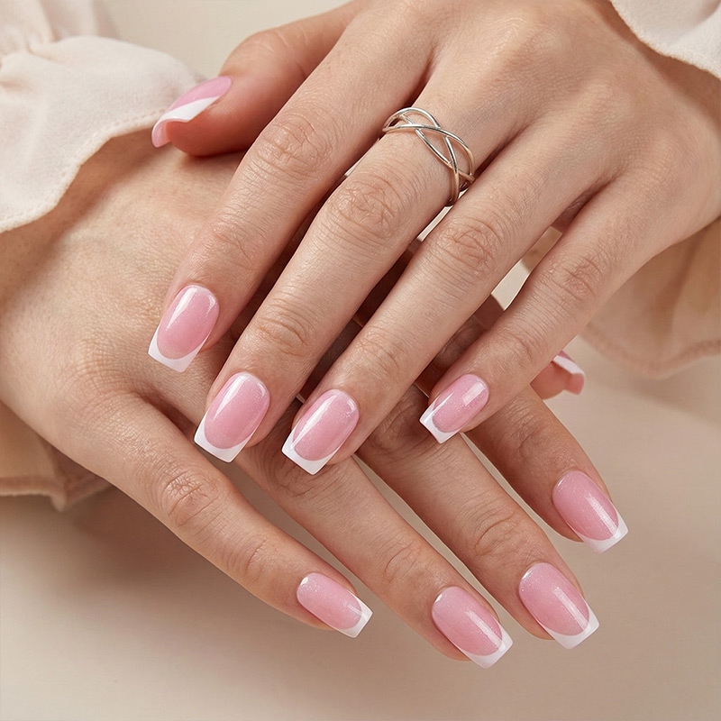 Timeless Pearl Pink Nails