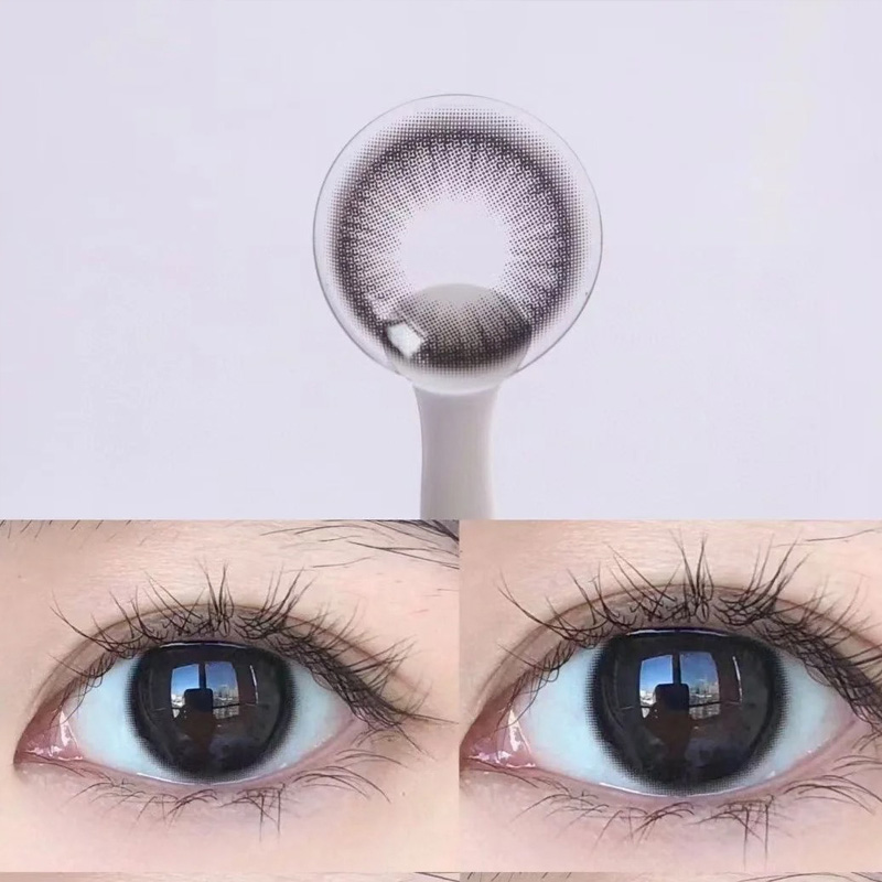 Barley Tea Black Yearly Contact Lenses