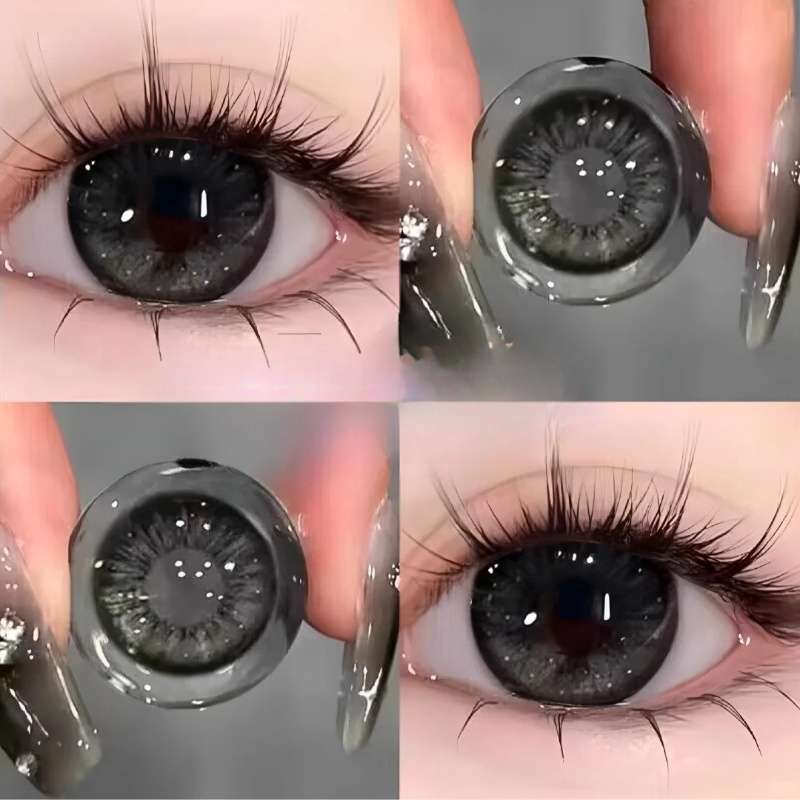 Snowfall Black Yearly Contact Lenses
