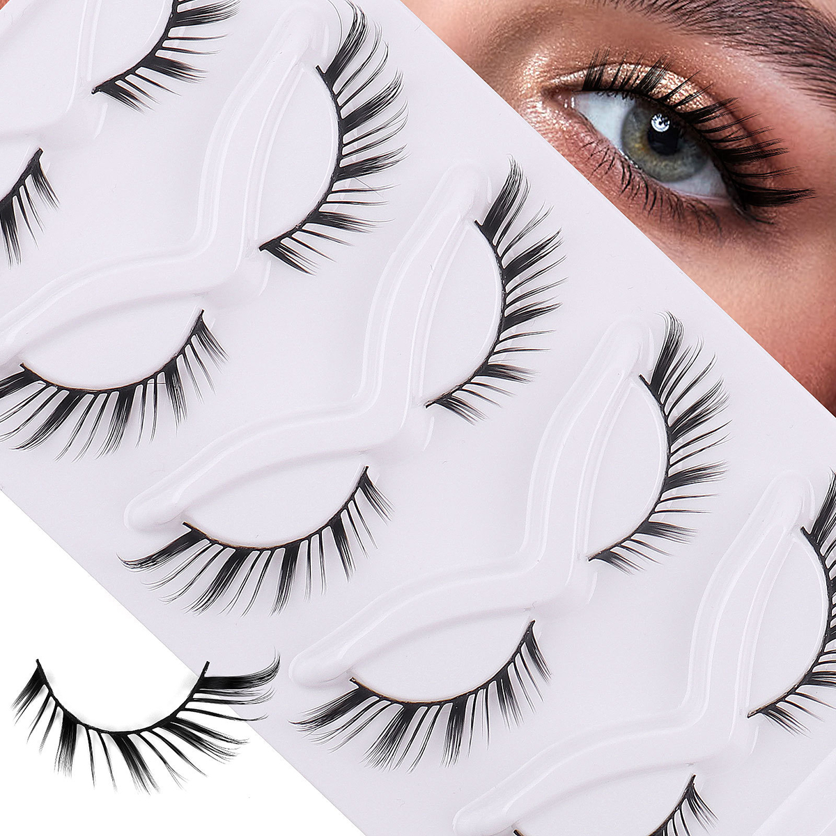 Today's Luck 5 Pairs Natural Lashes