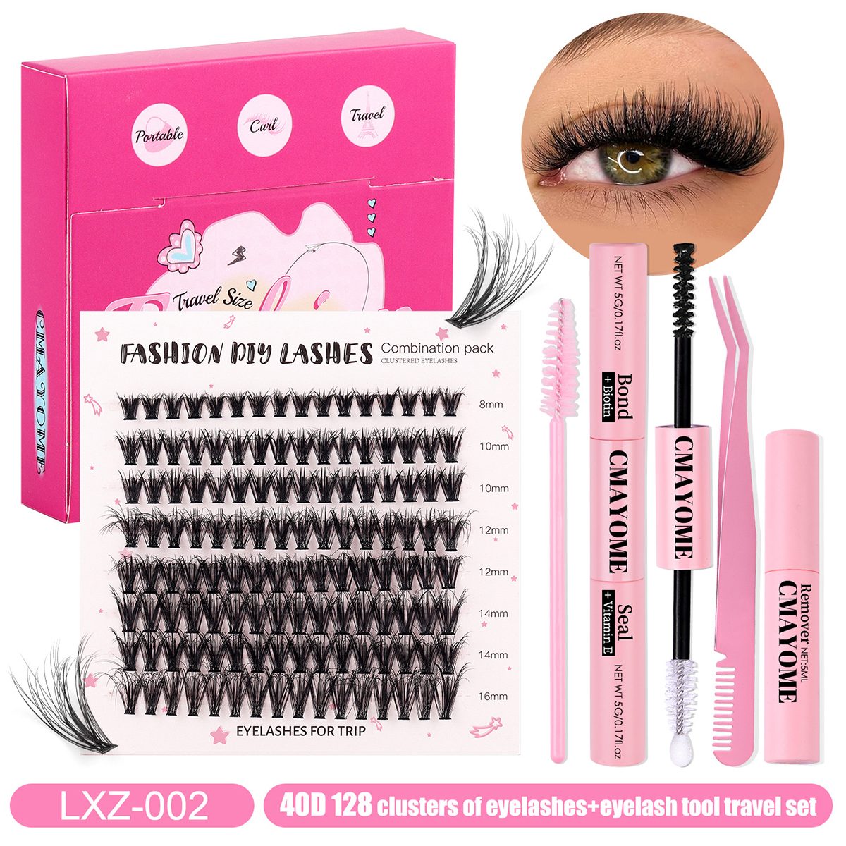 Beauty Spot Segmented Natural Eyelashes Set