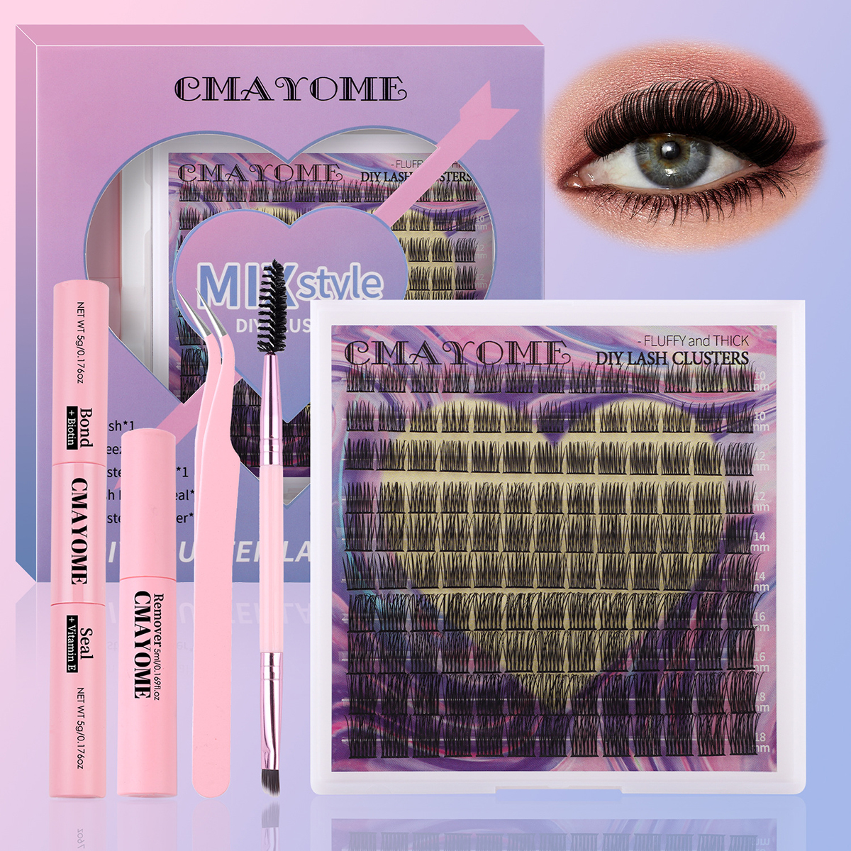 Meteor Shower Segmented Natural Eyelashes Set